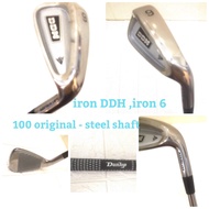 Golf iron Dunlop Loose ,Model DDH- iron 6 - 96 cm, right handle 100% original- for men..steel shaft.