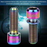 Vbestlife Titanium Bolts, M6X18Mm 4Pcs Mountain ycle Bike Disc Brake Clamp Bolt Fixed Screw with Gas