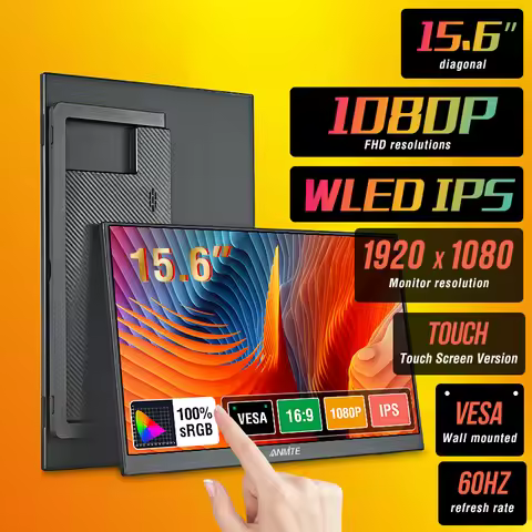 15.6 Inch Touch Portable Monitor ADS-IPS 1920*1080P 300cd/m2 Extended Display for Laptop Second Scre