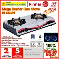 Rinnai Gas Cooker RI-522MM Mega Burner Table Top Gas Stove - 4.8kW