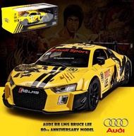 1:32 Audi R8 LMS 2015 Bruce Lee 80th Anniversary Limited Edition Model Car Diecast