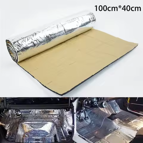1Roll Sound-proof Pad 100x40cm 5mm Car Noise Insulation Heat Sound Pad Mat Heat Sound Thermal-Proof 