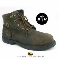 Black Hammer Brand 4000 series Mid-Cut Lace Up Mens Safety Boots (BH4660)