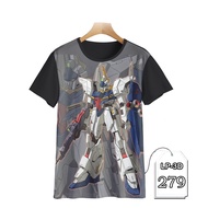 Gundam FULL PRINTING KAOS Premium 3D GUNDAM ROBOT IMAGE T-SHIRT LP3D-279