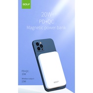 GOLF W24PD 5000mAh PD 5W Bank Kuasa Wayarles Magnet