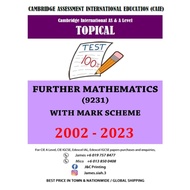 Cambridge A Level Topical FURTHER MATHEMATICS By Mr See ML (PAPER 1,2,3,4) PAST YEAR PAPER!