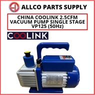 CHINA COOLINK 2.5 CFM VACUUM PUMP SINGLE STAGE VP 125 (50Hz)
