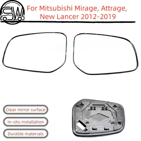 Mitsubishi Lancer For For Mitsubishi Mirage, Attrage, New Lancer 2012-2019 Side Mirror Glass.
