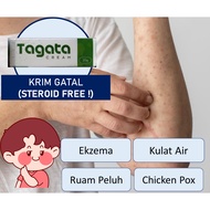 KRIM GATAL FREE STEROID (TAGATA CREAM) - Krim kudis,ekzema,gatal kulat,chicken pox