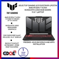 EDGE | ASUS TUF Gaming A15 FA507NVR-LP037W AMD Ryzen 7 7435H NVIDIA RTX 4060 8GB GDDR6 15.6” Laptop