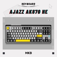 Ajazz AK870 HE 80% TKL Full Build Keyboard Kit Hot-Swappable Programmable RGB Gasket 3 Layer Dampeni
