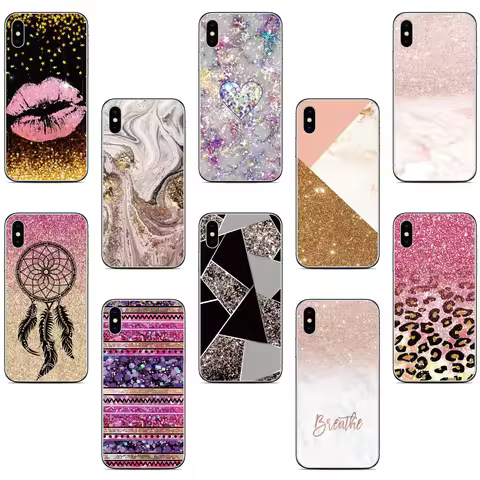 Not Glitter Marble Cover For Sharp Aquos R5G R8 Pro R7 P7 R3 R2 V6 S3 Wish Sense 3 4 Lite 6 6S 7 Plu