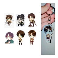 GANTUNGAN Attack on Titan Eren Acrylic Keychain | Acrylic ganci attack on Titan Eren | Custom attack on Titan Keychain | Keychain attack on titan