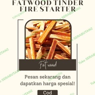 fatwood tinder kayu