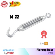 Span Screw M22 Bolt Ristang Span M 22 Screw Turn Buckle Hard Needle Spanskrup Pull Seling