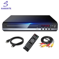 【auj mall】DVD Player 1080P HD Home DVD Player Box for TV All Region Free DVD CD-Disk Player AV-Outpu