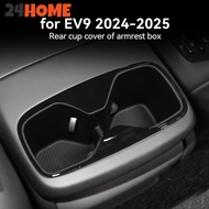24HOME Car Interior Armrest Storage Rear TPE Cup Holder Tray Box Organizer for Kia EV9 2024-2025 Acc