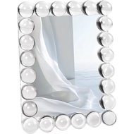 5x7 Clear Bubble Crystal Picture Frame,with 24 Clear Balls,Crystal Standing Photo Frame,Exquisite De