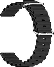 ONE ECHELON Quick Release Watch Band Compatible With SUUNTO 9 Peak Silicone Ocean Band Style Replacement Strap