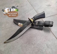 30cm Knife with Leather Pocket outdoor camping/ Pisau dengan sarung kulit /Pisau Lapah/Pisau Hutan