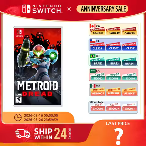 Nintendo Swtich - Metroid Dread - Game Deals Games Cartridge Physical Card for Nintendo Swtich OLED 