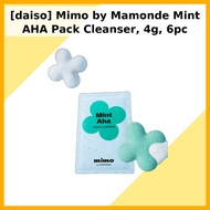 [daiso] Mimo by Mamonde Mint AHA Pack Cleanser, 4g, 6pc / Korean Cleanser / AHA Exfoliation by pomie