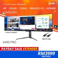 PRISM+ X490 PRO 120Hz Quantum HDR Super UWQHD Curved [5120 x 1440] Adaptive Sync Gaming Monitor