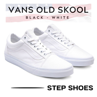 Vans Old Skool True White Original รองเท้าผ้าใบ แวนส์ สีน้ำเงินนาวี่ คลาสสิค