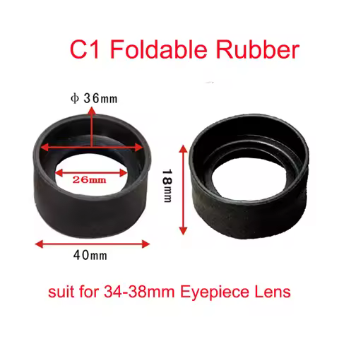 2PCS Various Biological Stereo Microscope Telescope Monocular Binoculars Use Rubber Eye Guards Cylin