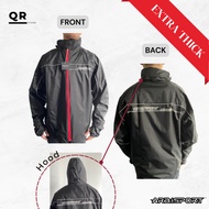 Arai Sport Waterproof Raincoat for Motorcyle Rider/ Baju Hujan With Hood