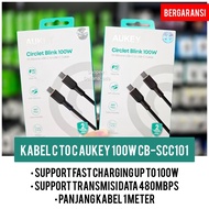 Aukey Fast Charging 100W CB-SCC101 C to C Cable 1 Year Official Warranty Aukey 100W C Cable Aukey Ty