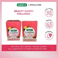 QEILA - Natur-E CollaBites Gummy Collagen with Vitamin E & Biotin 1 Box | Collagen Gummy
