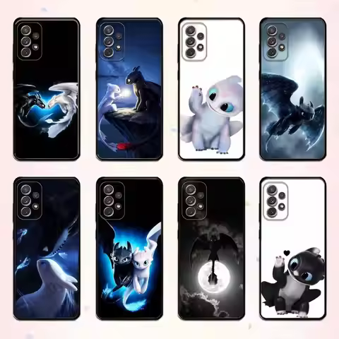 Cartoon T-Toothless D-DragonS TD Phone Case For Samsung S 25,24,23,22,30,21,10,9,Ultra,Plus,Lite,FE,