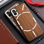 Case for Nothing Phone 1 Nothing Phone1 2A funda bamboo wood pattern Leather back cover for nothing 