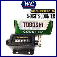 TOGOSHI RS-5 Kaunter Mesin 5 Digit / 5-Digit MACHINE COUNTER (MADE IN TAIWAN)