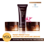 PAKET HEMAT YOU GOLDEN AGE SKINCARE BESAR 3pcs / glowing skincare / isi 3 [ 1 YOU Golden Age Deep C