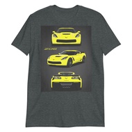 Yellow Vette C7 Z06 Owner Gift Vette Driver Short-Sleeve T-Shirt