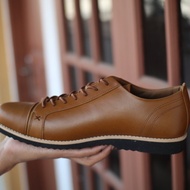 Men's casual work shoes, crazy horse leather, Smith model