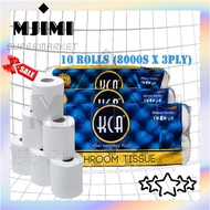 MJIMI Toilet paper Bathroom Tissue 10 rolls (8000s x 3ply) -SB-KCA