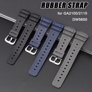 Rubber Sport Bracelet Watch Band Stainless Steel Buckle TPU compatible for Casio G SHOCK GA 2100 DW-5600