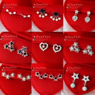 (S925) CZ diamond Sterling Silver Earrings (ET12-18)