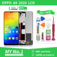 Original LCD with Frame for OPPO A9 2020/A5 2020/A31/A11X/A8/REALME C3/REALME 5/REALME 5i/REALME 6i/REALME 5S LCD Display Touch Screen Replacement
