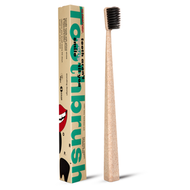 SLOWCORP. - 韓國 SLOWCORP. (天然口腔護理品牌) 錐形抗菌木炭刷毛牙刷 - 手柄由天然小麥做成，環保可回收 -象牙色