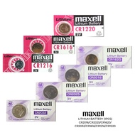 [1Pcs] Maxell CR2016/CR2025/CR2032/CR1220/ CR1616/CR1216/CR1620 Lithium 3V Battery - 100% Original M