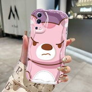 HP Phone Case For VIVO Y72 5G Y52 5G Y75s 5G Case Angry Bear pole Phone Case Silicone Softcase Cream