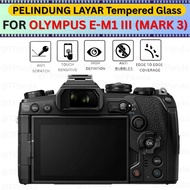 LAYAR OLYMPUS E-M1 III MARK 3 Tempered Glass Screen Protector Anti-Scratch LCD Camera Screen EM1 MAR