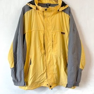 Sale💕Leaveland 拼色檔風防水外套(可拆帽) Windproof Jacket with Detachable Hood (Yellow/Grey)