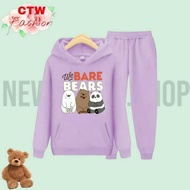We BARE Hoodie Sweater Set/1 Set Of Children's Sweater/Size S (4-6Yrs) M (7-9Yrs) XL(10-14Yrs)