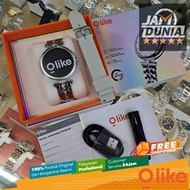 JAM TANGAN ORIGINAL NEW OLIKE SMARTWATCH WANITA OLIKE FL01 ULTRA SILVER - WOMEN - STAINLESS STEEL -
