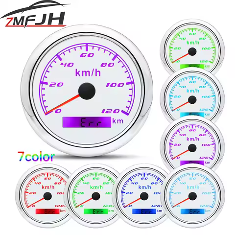 AD Marine Boat Car GPS Speedometer 85MM Waterproof Speed meter 30km/h 60km/h 120km/h 200km/h Odomete
